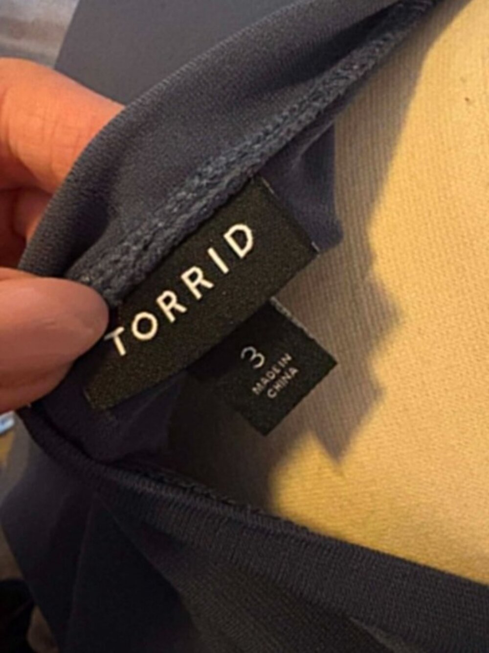 Torrid EUC size 3 Studio Duster Cardigan  Navy Blue Longline Open Front Knit str - Picture 7 of 7